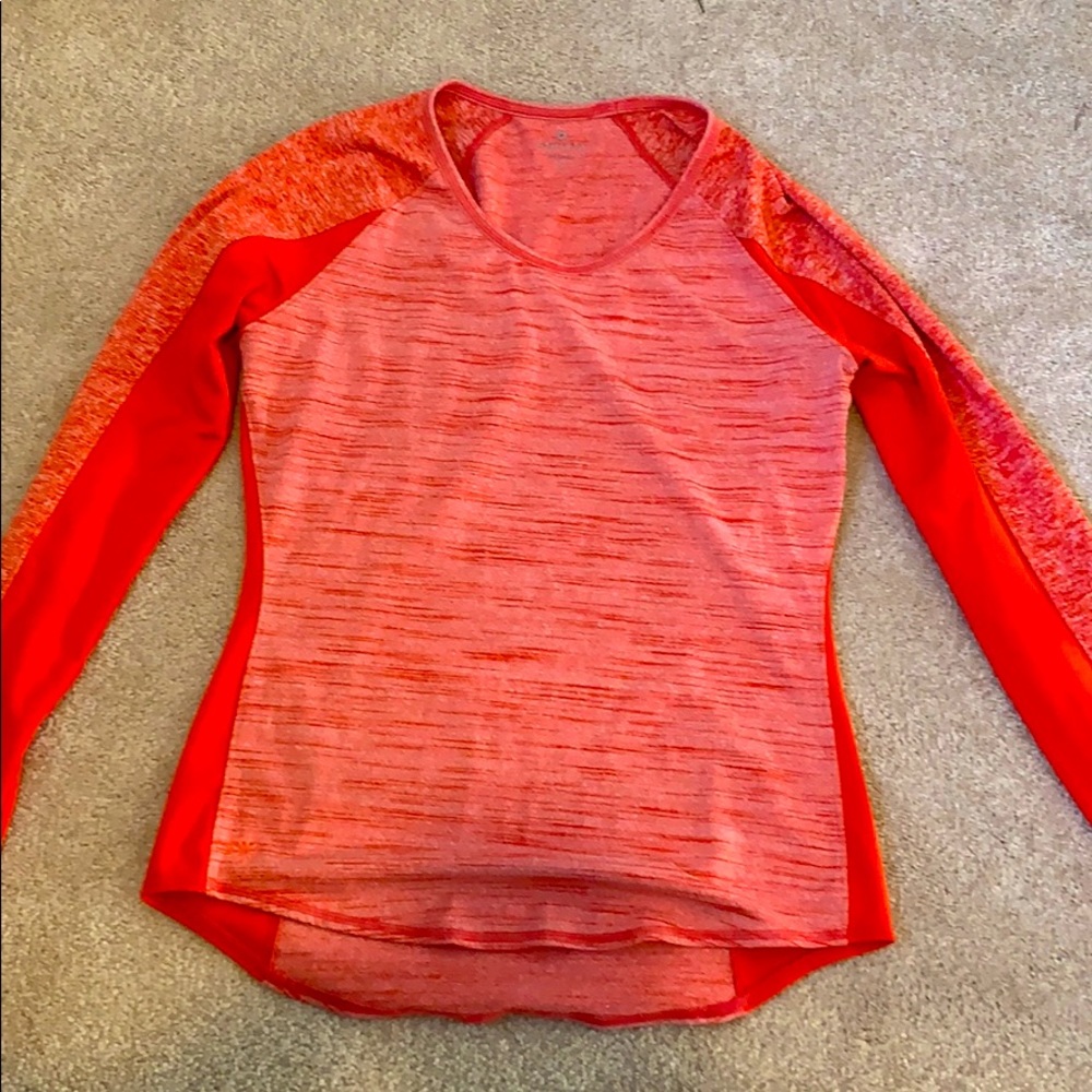 Orange long sleeve shirt